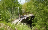 Avspärrad järnvägsbro över Anderstorpsån 2008-05-24